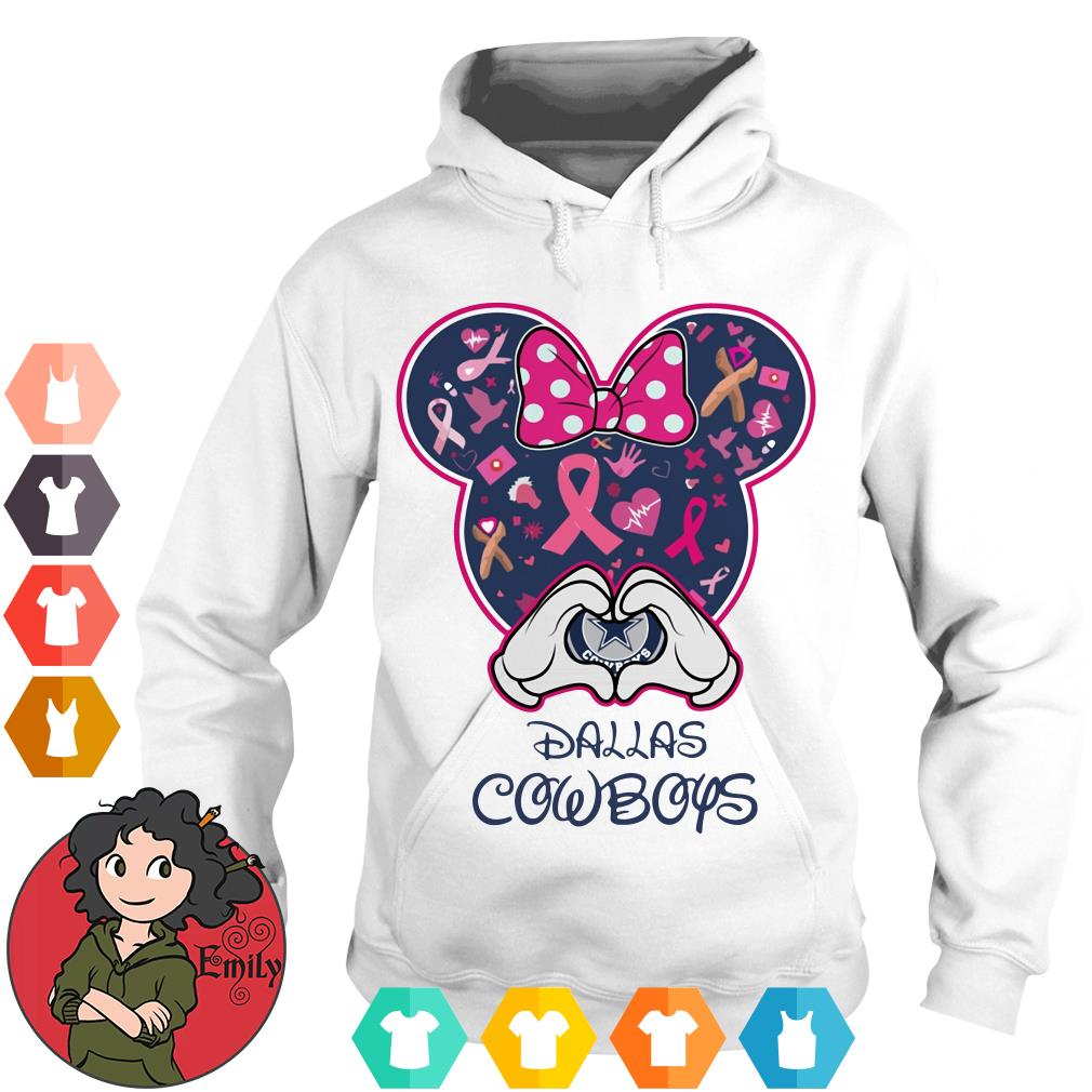 Dallas Cowboys Minnie mouse Breast Cancer Awareness shirt, sweater