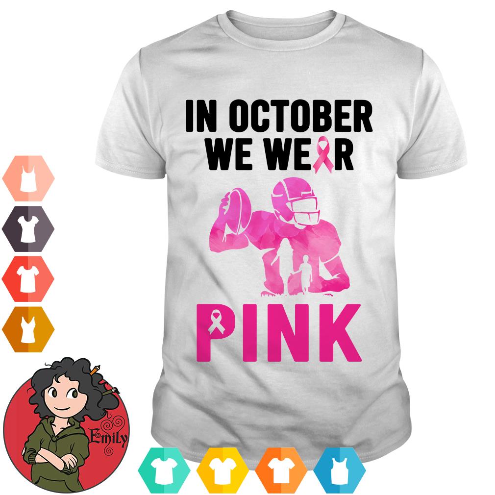 Official Philadelphia eagles breast cancer in october we wear pink