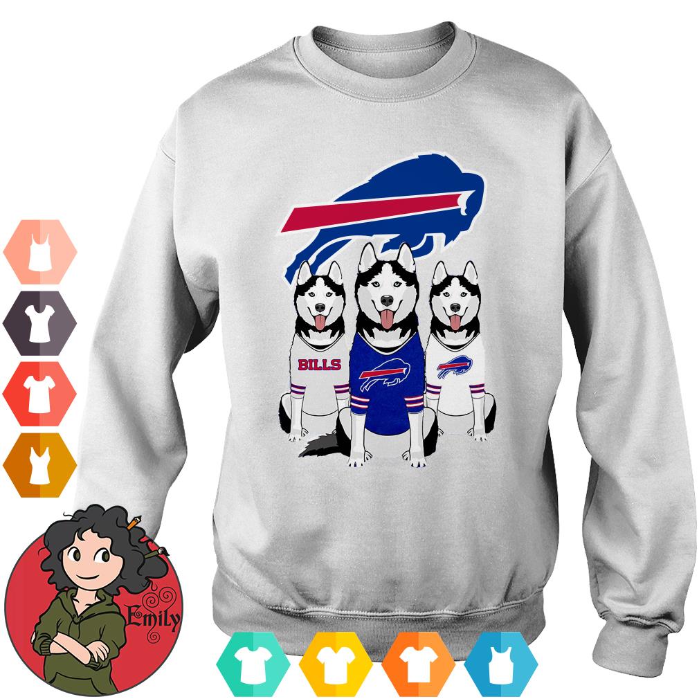 Husky dog Buffalo Bills shirt, hoodie, sweater and v-neck t-shirt