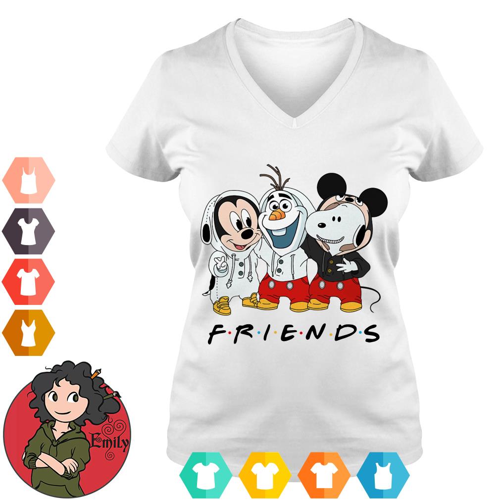 Mickey Olaf And Snoopy Friends Shirt Emilytees