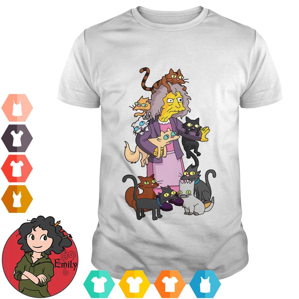 simpsons crazy cat lady shirt