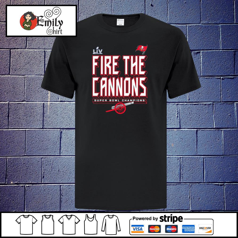 Official Tampa Bay Buccaneers super bowl champions fire the cannons shirt,  hoodie, sweater, long sleeve and tank top