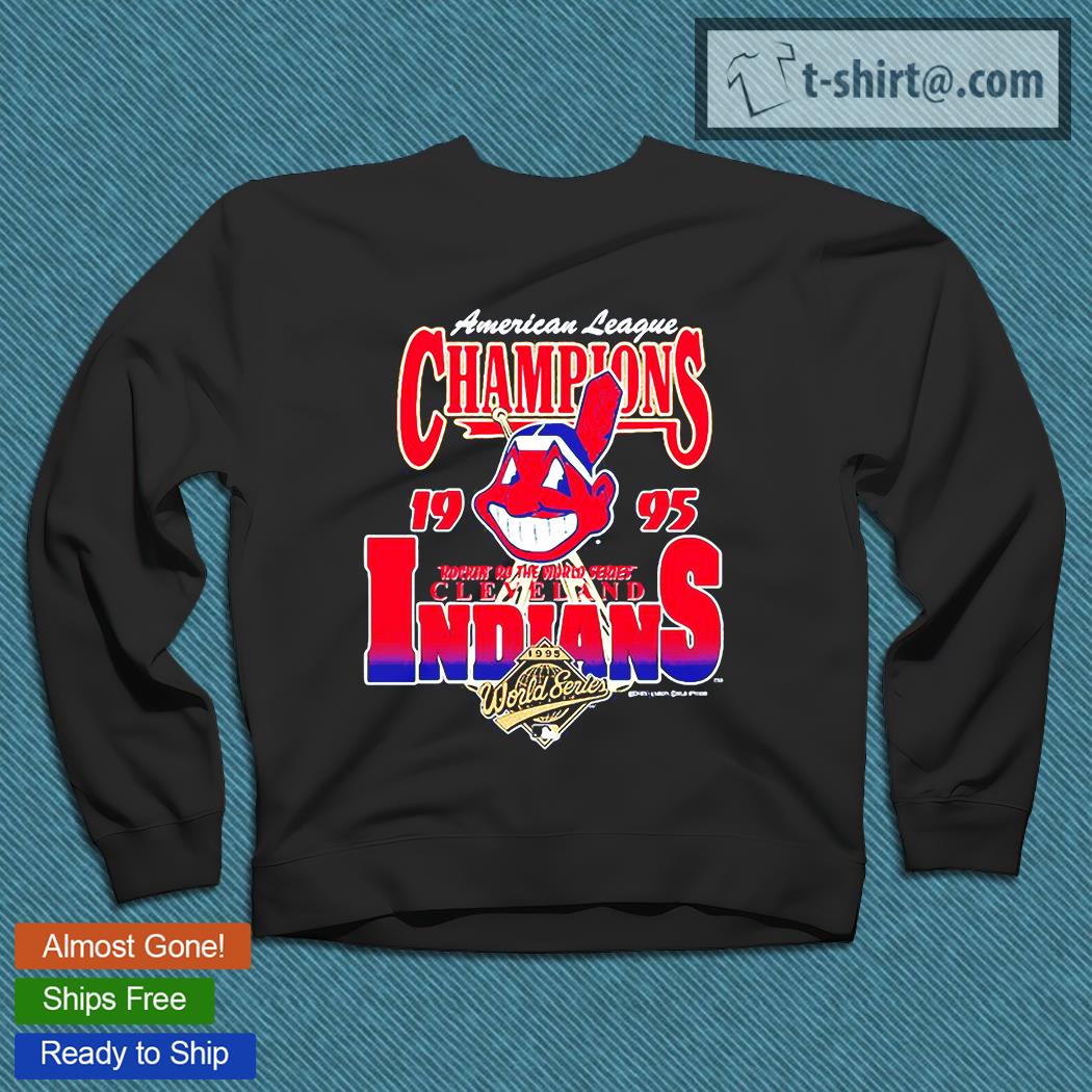 Vintage '95 CLEVELAND INDIANS MLB A.L. Champs Sweatshirt L