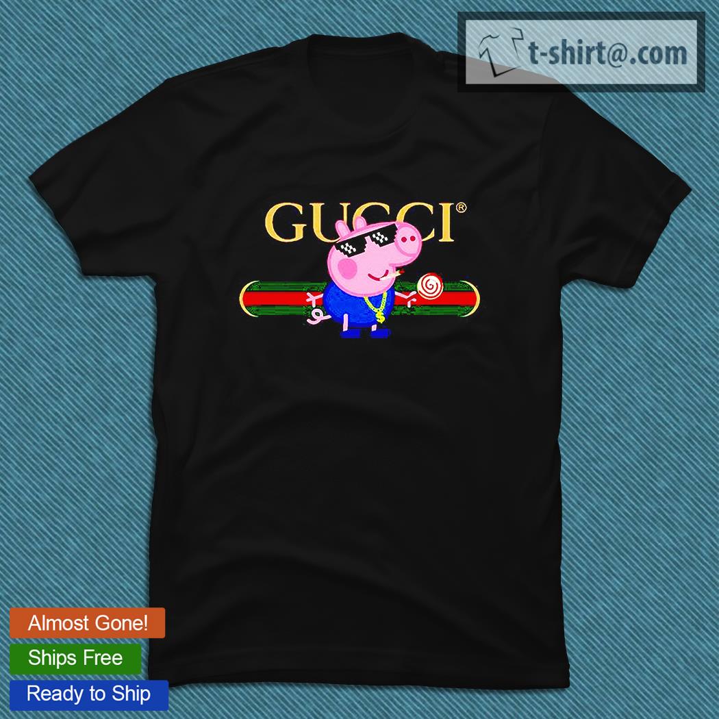 Peppa Pig Gucci T-shirt – Emilytees – Shop trending shirts in the USA – Emilytees Fashion LLC – Store Emilytees.com Collection Home Page & Pop-culture Tee