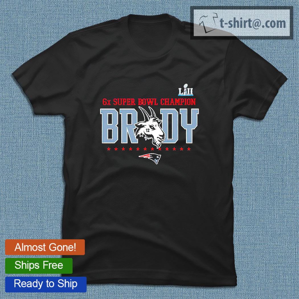 6x super Bowl Champion Tampa Bay Buccaneers Tom Brady Goat 12 T-shirt –  Emilytees