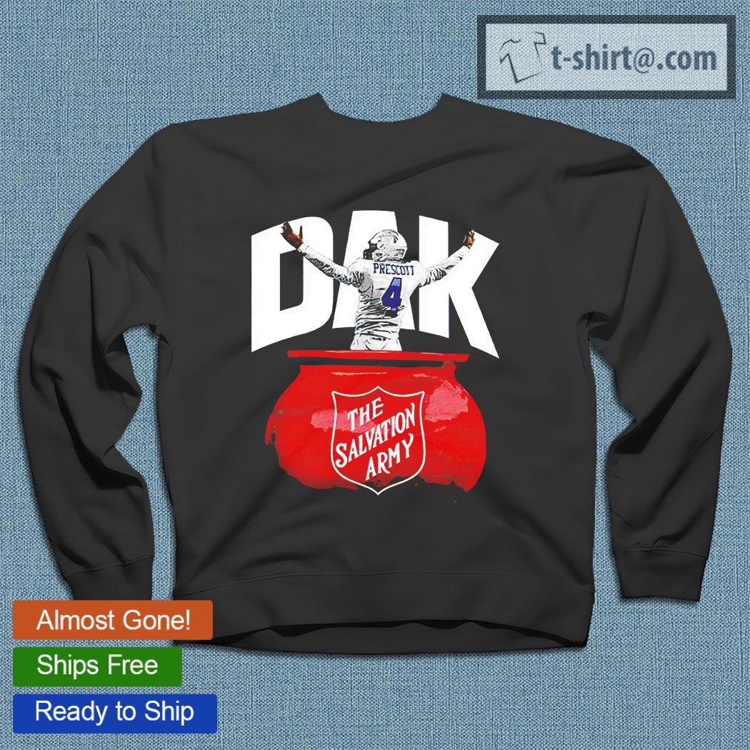 Top dallas Cowboys Dak Prescott The Salvation Army Shirt, hoodie and sweater