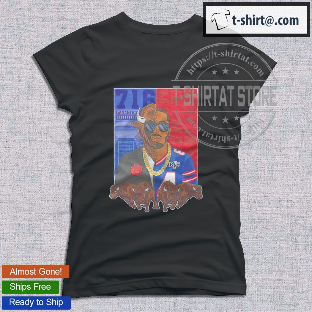 Bills and Benny Collab split face maddy glab 716 Mafia Buffalo Bills  T-shirt – Emilytees