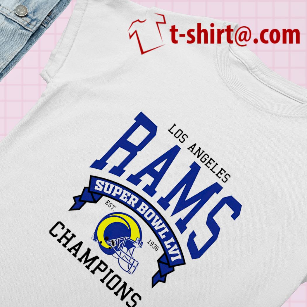 Los Angeles Rams Super Bowl LVI Champions est 1936 T-shirt – Emilytees –  Shop trending shirts in the USA – Emilytees Fashion LLC – Store   Collection Home Page Sports & Pop-culture Tee