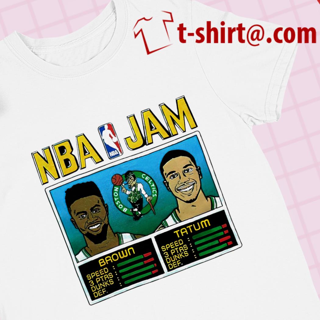 NBA jam celtics brown and tatum shirt