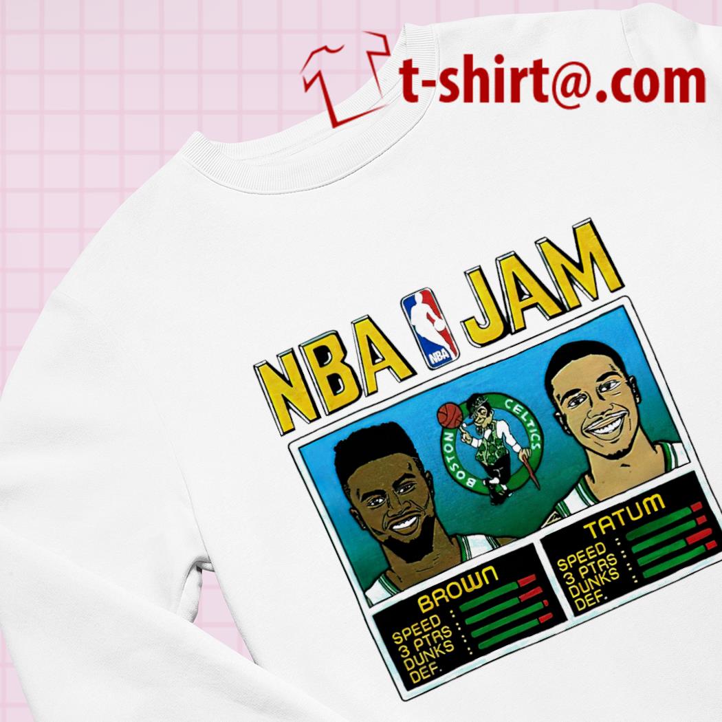 Boston Celtics NBA Jam Tatum and Brown t shirt