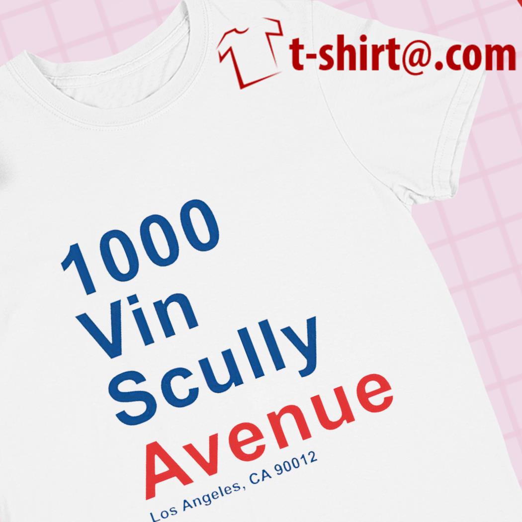 Official 1000 Vin Scully Avenue Los Angeles CA 90012 Shirt, hoodie