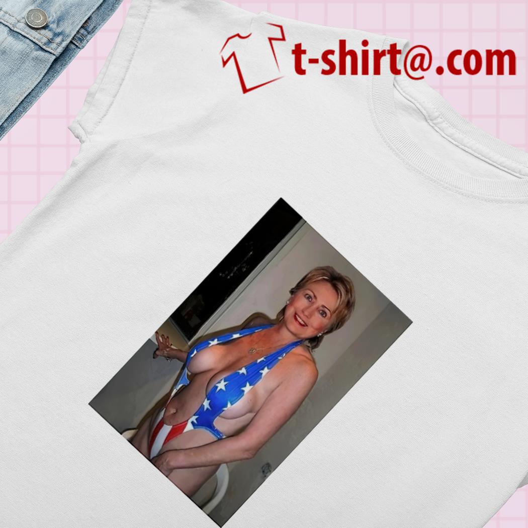 Hillary Clinton American flag bikini 2022 T shirt Emilytees