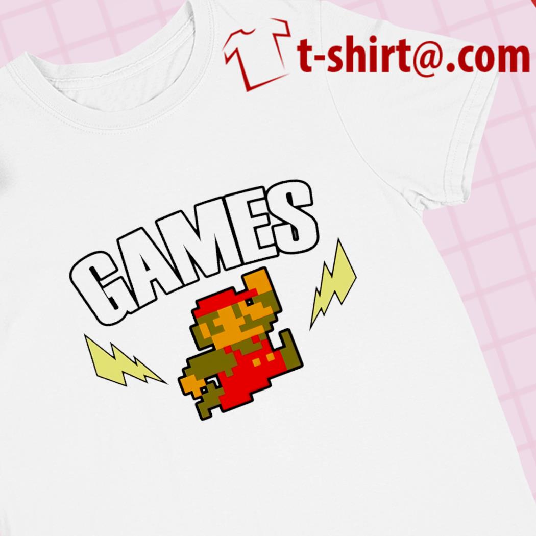 Games Super Mario funny T-shirt