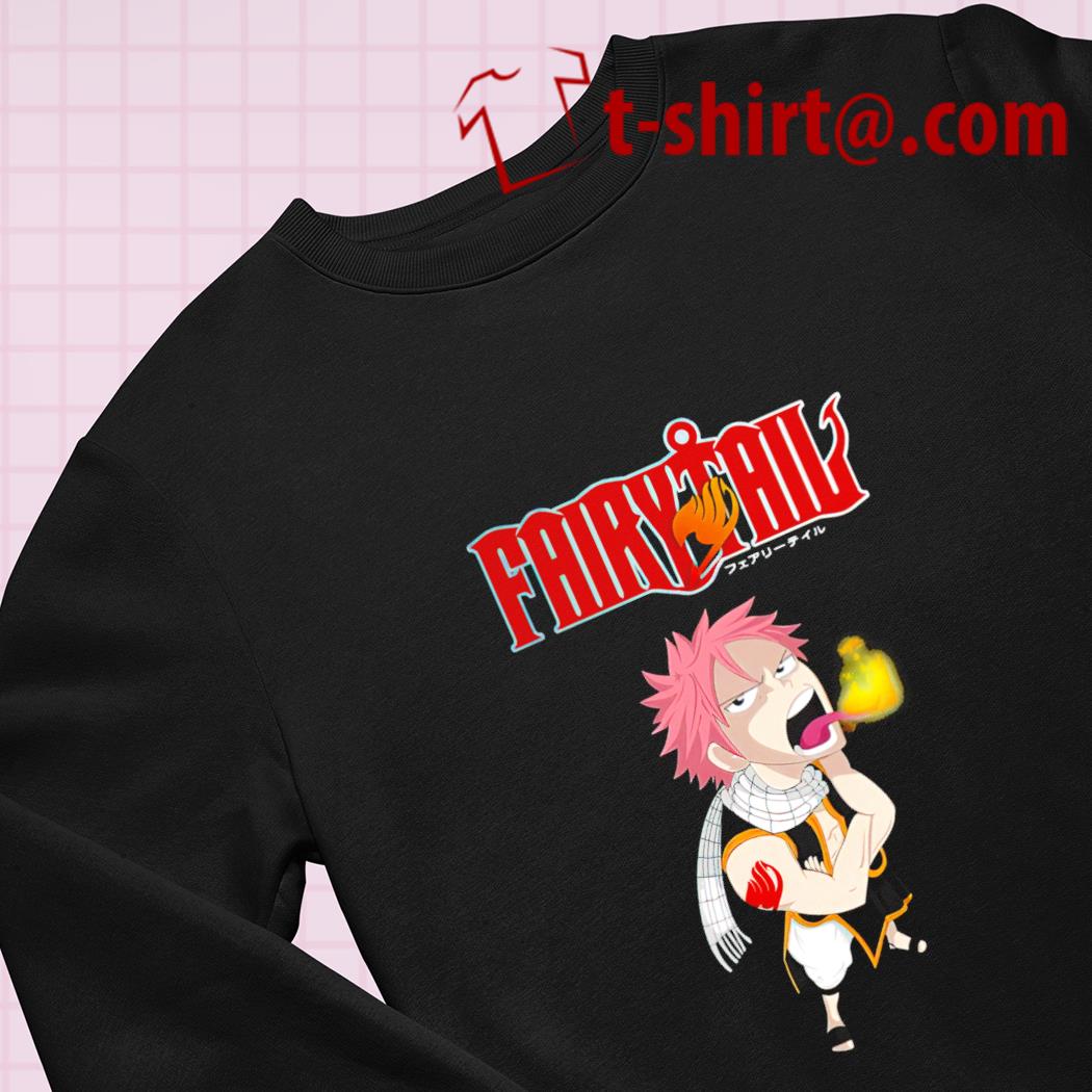 Fairy Tail Natsu Dragneel and Lucy Heartfilia chibi characters 2023  T-shirt, hoodie, sweater, longsleeve and V-neck T-shirt