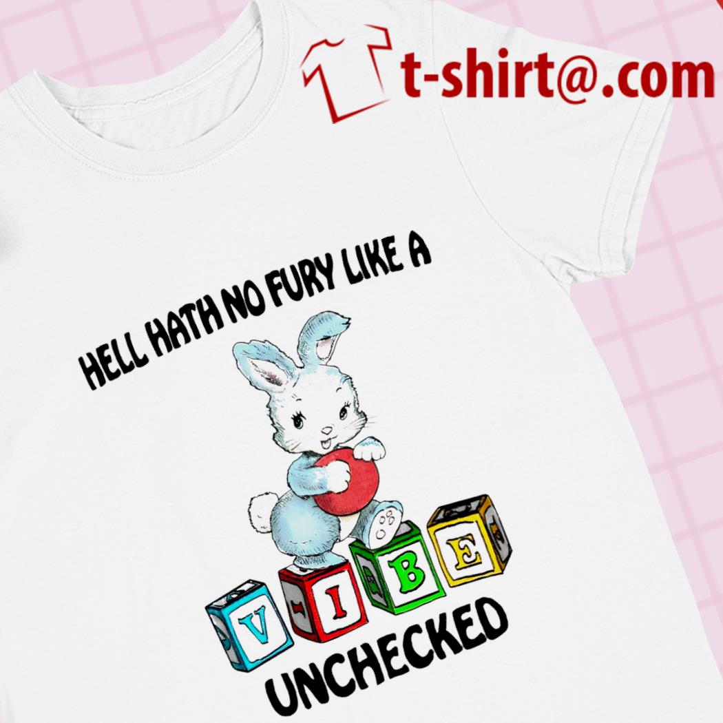 Hell hath no fury like a vibe unchecked funny 2023 T-shirt