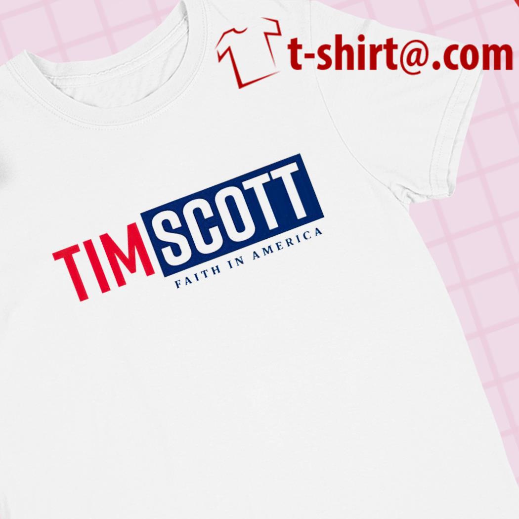 Tim Scott for president faith in America 2024 T-shirt