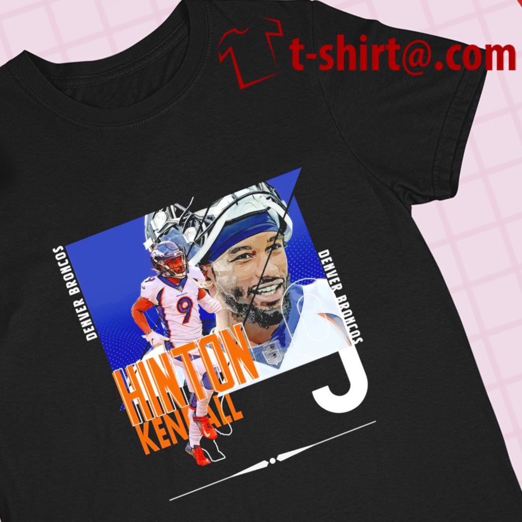 Kendall Hinton 9 Denver Broncos football poster 2023 T-shirt