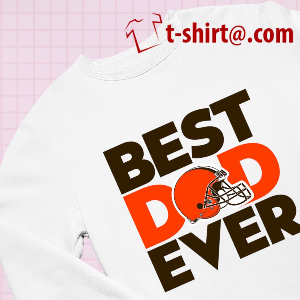 Nice best dad ever NFL Cleveland Browns logo 2023 T-shirt – Emilytees