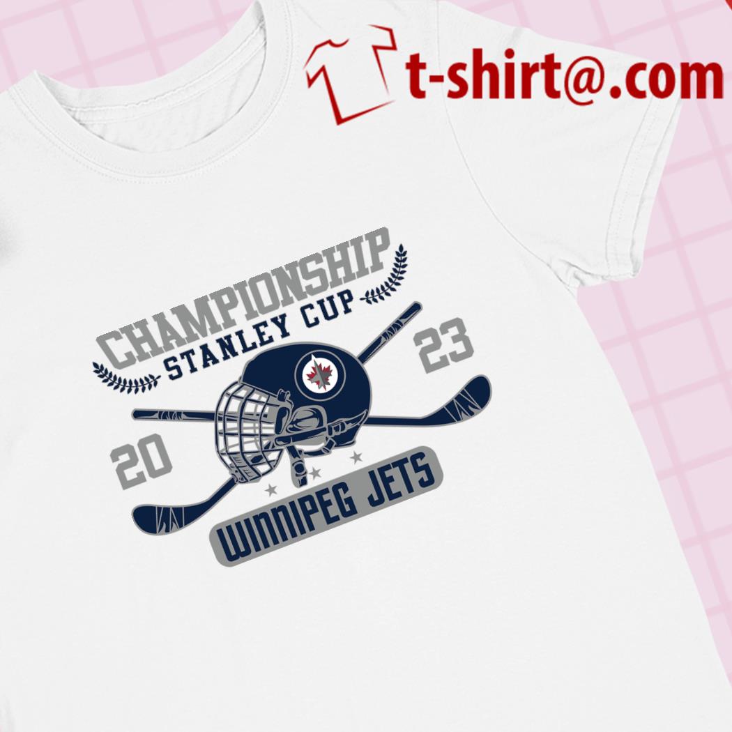 Winnipeg Jets ice hockey 2023 Championship Stanley Cup logo T