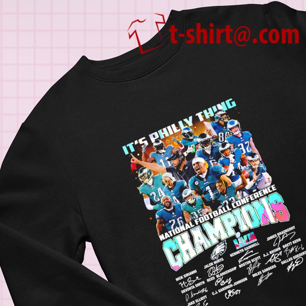 Awesome its Philly thing national football Conference Champions Philadelphia  Eagles team signatures shirt – Emilytees