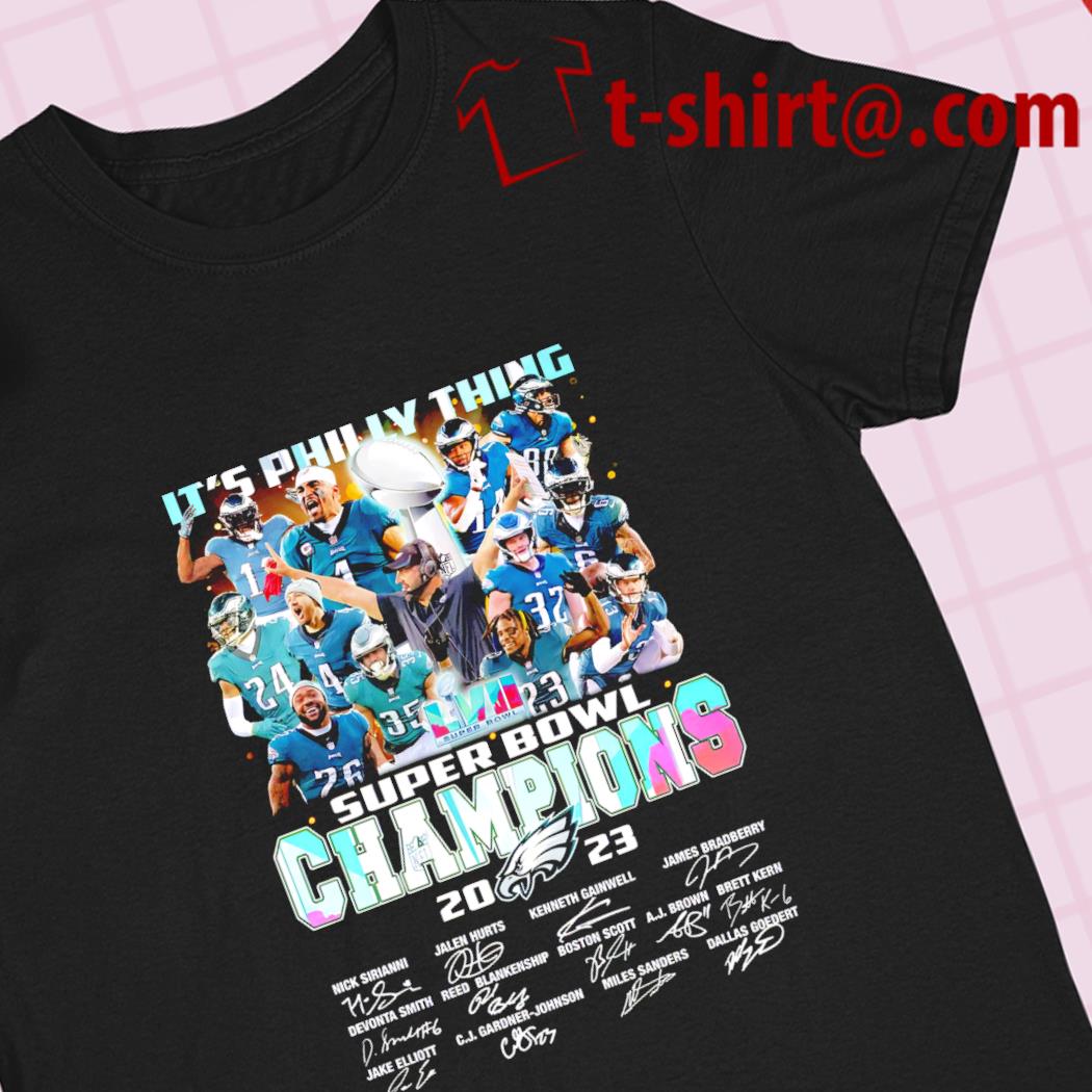 Awesome its Philly thing national football Conference Champions  Philadelphia Eagles team signatures shirt – Emilytees