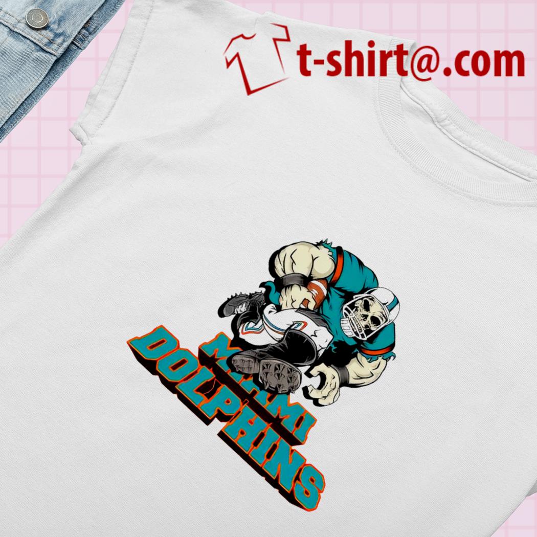 Best miami Dolphins football Troll Zombie player cartoon shirt