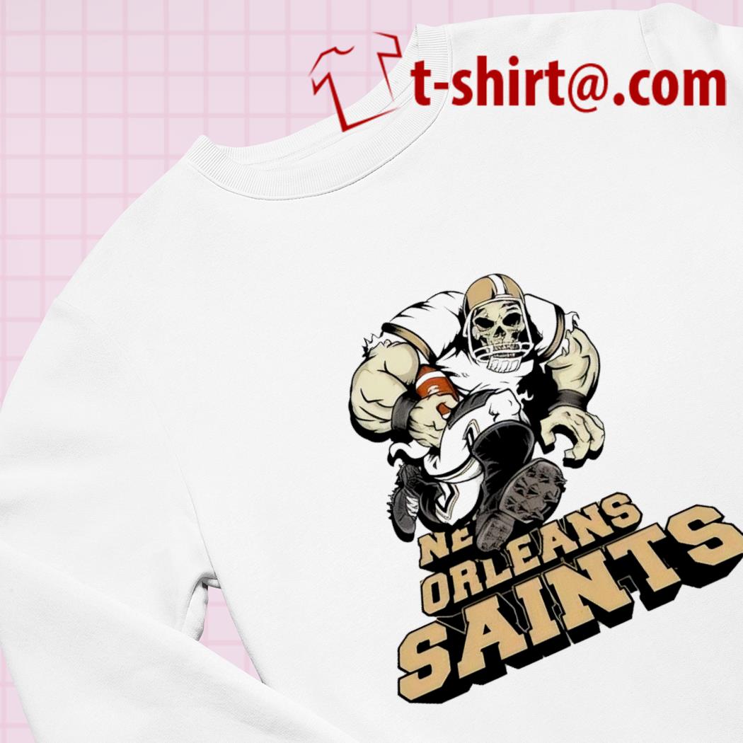 Funny new Orleans Saints football Troll Zombie player cartoon