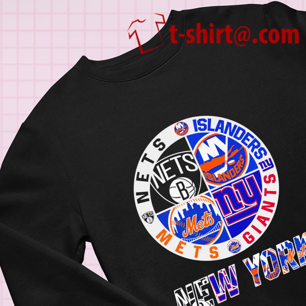 Premium new York Nets Giants Islanders Mets 4 teams sports circle