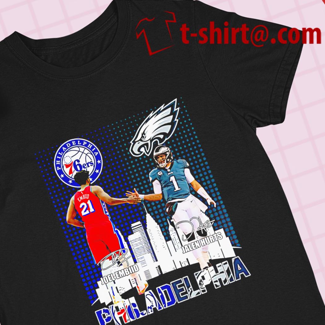 Jalen Hurts 1 Philadelphia Eagles player signature football shirt, hoodie,  sweater, long sleeve and tank top