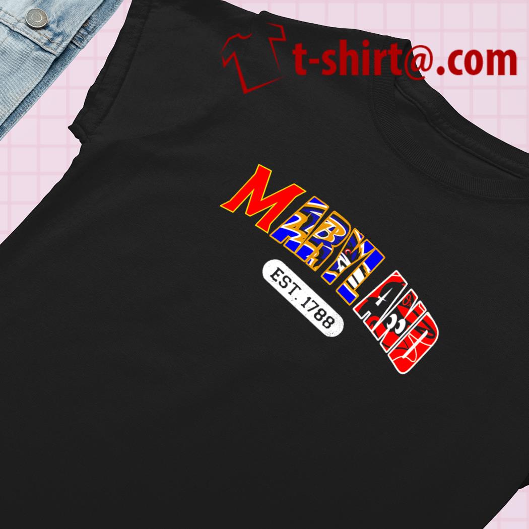 Nice maryland Apr 28 1788 State of America Baltimore Orioles Baltimore  Ravens sports logo shirt – Emilytees – Shop trending shirts in the USA –  Emilytees Fashion LLC – Store  Collection